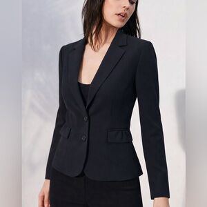 White House Black Market Tailored Black Blazer Size 10 Like New